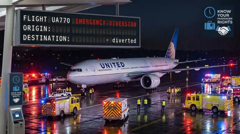 united airlines flight ua770 emergency diversion image