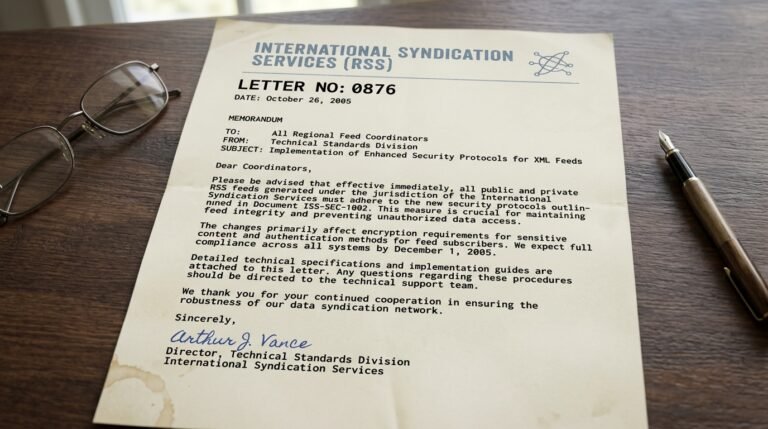 RSS Letter No 0876